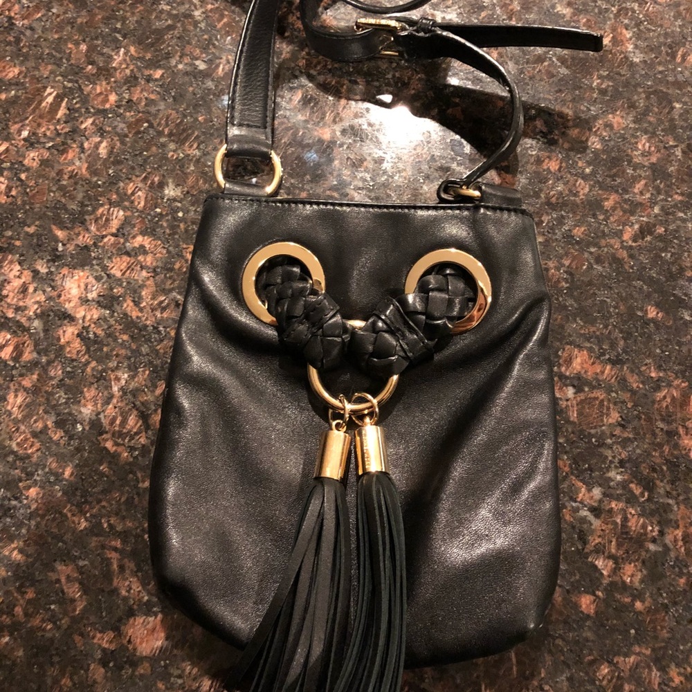 Michael Kors Leather Tassle Cross Body Purse